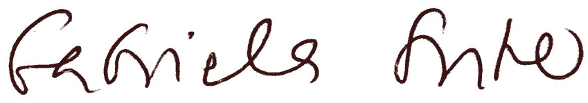 Gabriela unterschrift